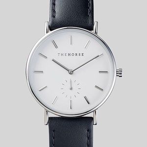 The Horse Classic Watch—Silver with Black Band